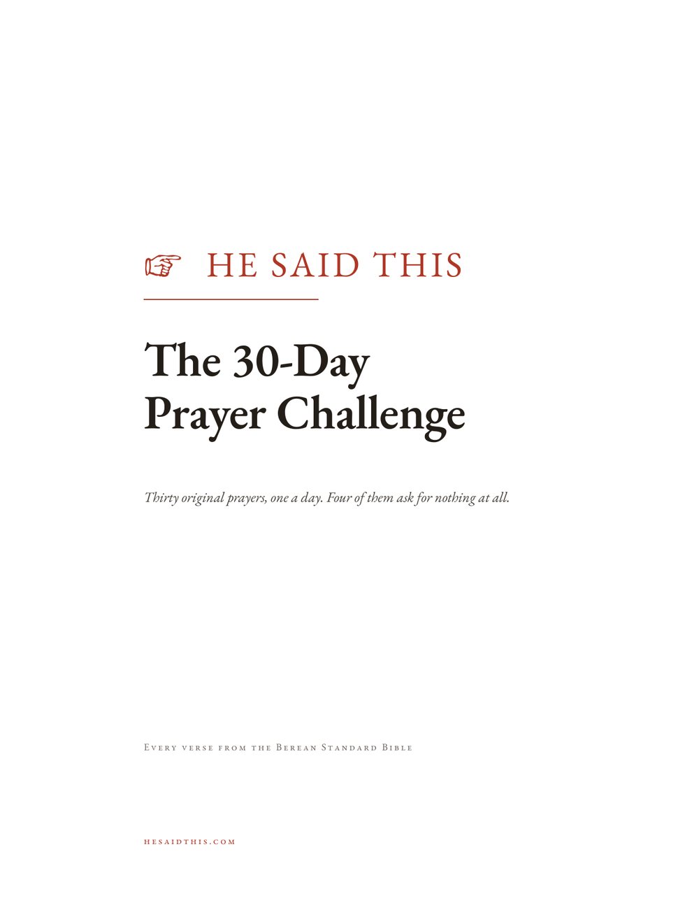 The cover of The 30-Day Prayer Challenge